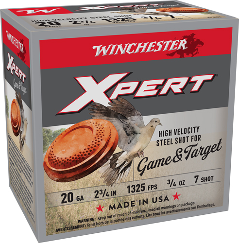 WINCHESTER XPERT STEEL 20GA - 2.75" 3/4OZ #7 25RD 10BX/CS