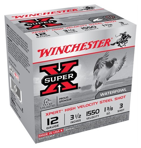 WINCHESTER XPERT STEEL 12GA - 3.5" 1-3/8OZ #3 25RD 10BX/CS