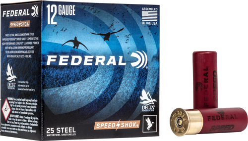 FEDERAL SPEED SHOK 12GA 3" - 1-1/4OZ #1 1450FPS 25RD 10BX/C