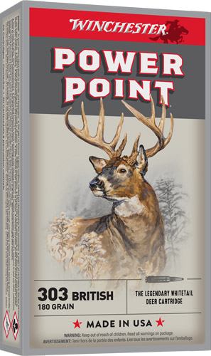 WINCHESTER SUPER-X 303 BRITISH - 180GR POWER POINT 20RD 10BX/CS