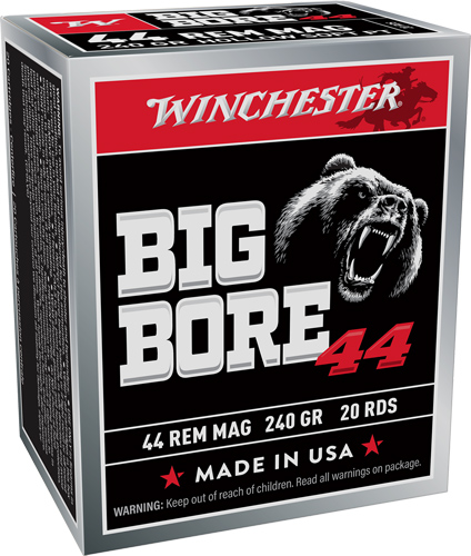 WINCHESTER BIG BORE 44 REM - MAG 240GR JHP 20RD 10BX/CS