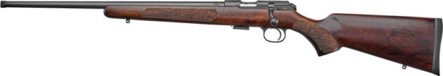 CZ 457 AMERICAN LH 22WMR - 24.5" BLUED BARREL WALNUT STK