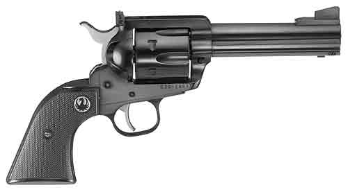 RUGER BLACKHAWK 357MAG 4-5/8" - AS BLUED BLACK CHECKERED SYN