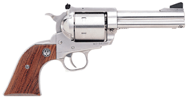RUGER SUPER BLACKHAWK 44MAG - 4-5/8" AS STAINLESS HARDWOOD