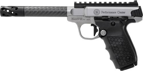 S&W SW22 VICTORY PF CENTER - 22LR 6" CARBON FIBER THREDED