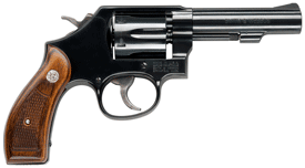 S&W 10 CLASSIC 38SPL+P 4" FS - BLUED ROUND BUTT WOOD