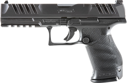 WALTHER PDP COMPACT OR 9MM 5" - 15-SHOT BLACK POLYMER FRAME