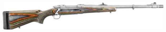 RUGER M77 GUIDE GUN W/MBS - 375 RUGER S/S GRN MT. LAMINAT