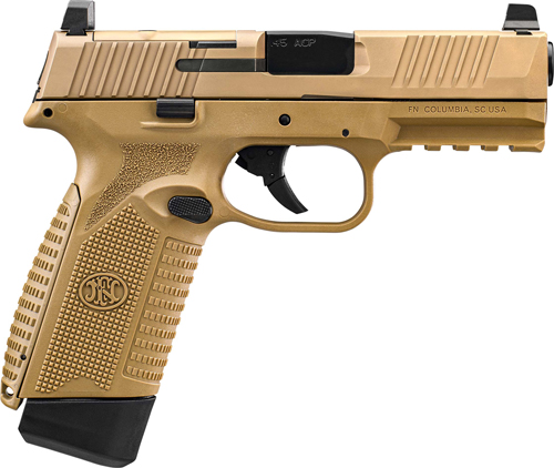 FN 545 MRD 45 ACP NMS - 2-15 RD MAGS FDE