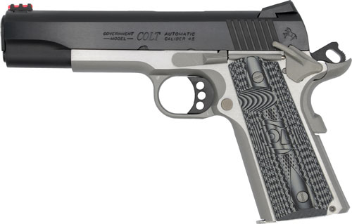 COLT GOVT COMPETITION 45ACP - 5" SS/FRAME BLUE/SLIDE ADJ