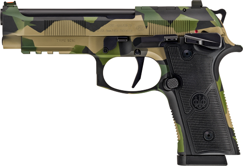 BERETTA 92XI SAO FS 9MM 4.7" - 15RND SPLINTER CAMO 2 MAGS