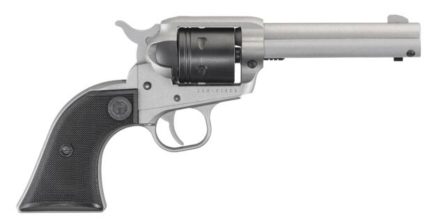 RUGER WRANGLER 22LR SLVR/SY 4.6" 6SH