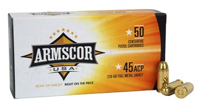 ARMSCOR 45 ACP 230GR FMJ - 50RD 20BX/CS MADE IN USA - Image 2
