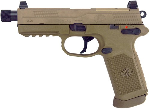 FN FNX-45 TACTICAL DA/SA MS - 45ACP FDE 2-10RD NIGHT SIGHTS