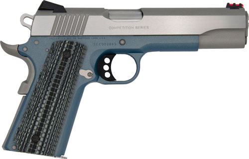 COLT GOVT COMPETITION 45ACP - 5" BLUE TITANIUM/SS ADJ G10