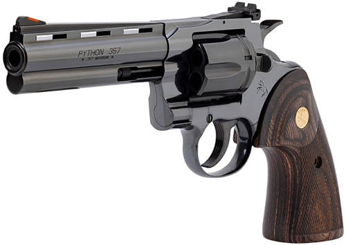 COLT PYTHON 357MAG 5" - BLUED WALNUT W/GOLD MEDALLION