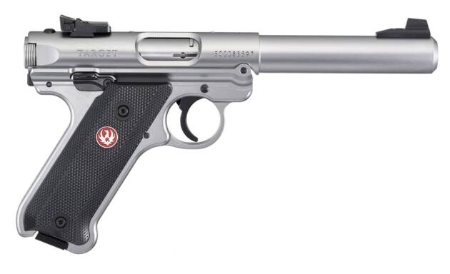 RUGER MKIV TARGET 22LR 5.5" SS 10+1
