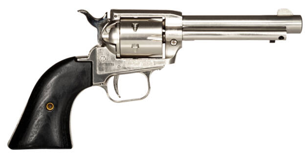 HERITAGE MANUFACTURING 22LR NICKEL 4.75" FS BLK LAM