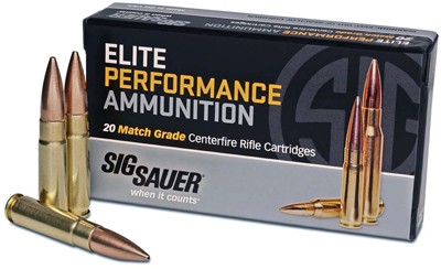 SIG AMMO 308 WIN 175GR OPEN - TIP MATCH 20RD 10BX/CS