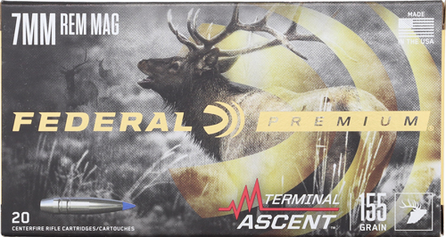 FEDERAL 7MM REM MAG 155GR - TERMINAL ASCENT 20RD 10BX/CS