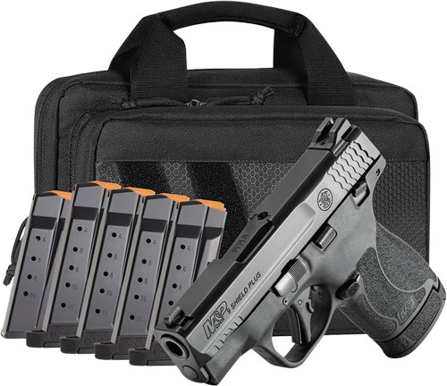 S&W M&P9 SHIELD PLUS 9MM TS - 6 MAGS 3.1" BLACK BUNDLE