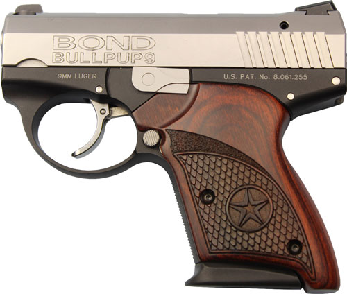 BOND ARMS BULLPUP 9MM - 3.35" TWO-TONE ROSEWOOD GRIPS