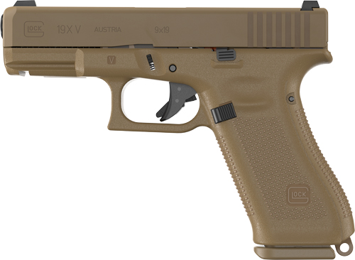 GLOCK 19X V NIGHT SIGHTS - 10-SHOT FDE