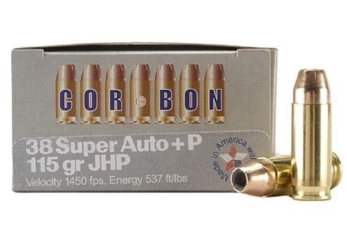 CORBON 38 SUPER + P 115GR JHP - 25BX/CS