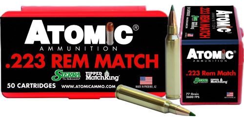 ATOMIC 223 REM 77GR TIPPED - MATCHKING 50RD 10BX/CS