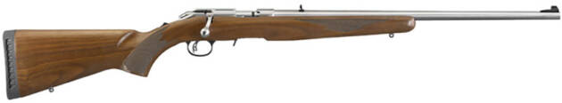 RUGER AMERICAN 22WMR 9-SHOT - 22" STAINLESS WALNUT (TALO)