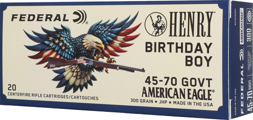 FEDERAL HENRY BIRTHDAY BOY - 45-70 300GR JSP 20RD 10BX/CS