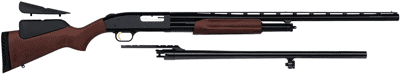 MOSSBERG 500 COMBO 12GA 3" - 28"VR 24"RIFLED BLUED WOOD