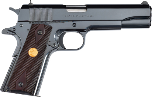 COLT GOVERNMENT 1911 38 SUPER - 5" 9RD ROYAL BLUE ROSEWOOD