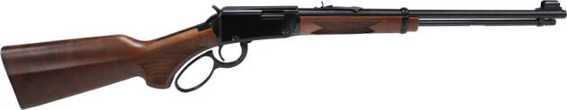 HENRY H1 WESTERN LEVER RIFLE - 22WMR 18.5" BLUED WALNUT
