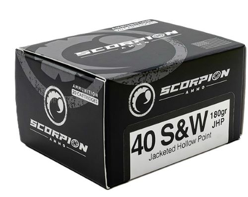 SCORPION 40 S&W - 180GR JHP 20RD 10BX/CS