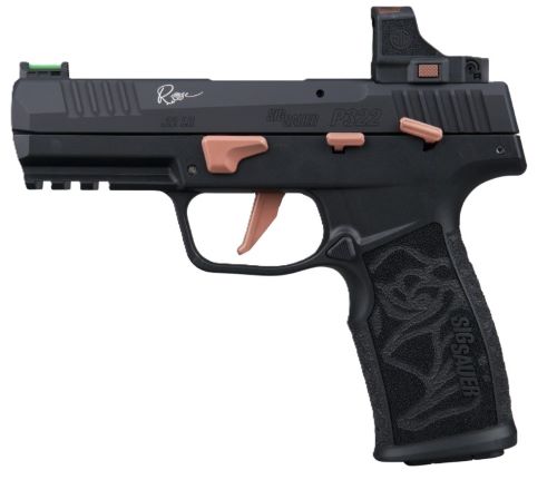 SIG P322 ROSE 22LR 4" W/ROMEO - RS OPTIC (3)10RD BLACK/ROSE