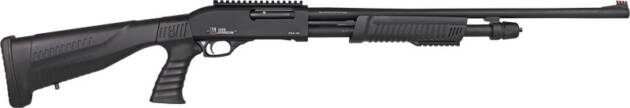 IVER JOHNSON PUMP 20GA 3" - 24" PISTOL GRIP BLACK SYNTH.