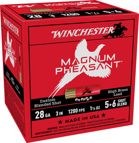 WINCHESTER MAGNUM PHEASANT - 28GA 2.75" 1-1/8OZ 5&6 25RD