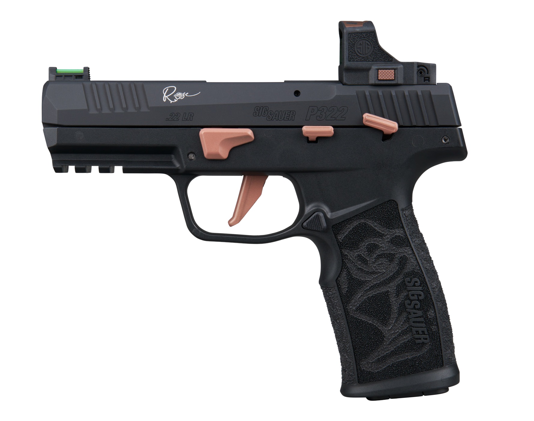 SIG SAUER P322 ROSE 22LR BLK 4" 20+1 ROM