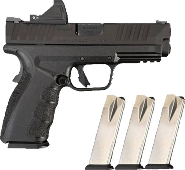 SPRINGFIELD XD MOD.4 OSP 9MM - 4" 16RD BLACK 4MAGS GEAR PAC